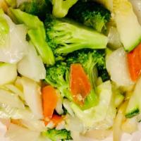 Mixed Vegetable · Assorted fresh vegetables, garlic, and stir-fried.
Gluten free dish.