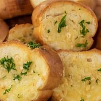 Garlic Bread · Toasted bread with garlic, olive & oregano.