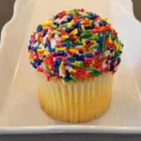 Vanilla Cupcakes · Vanilla Cupcake, Vanilla Buttercream & Sprinkles.