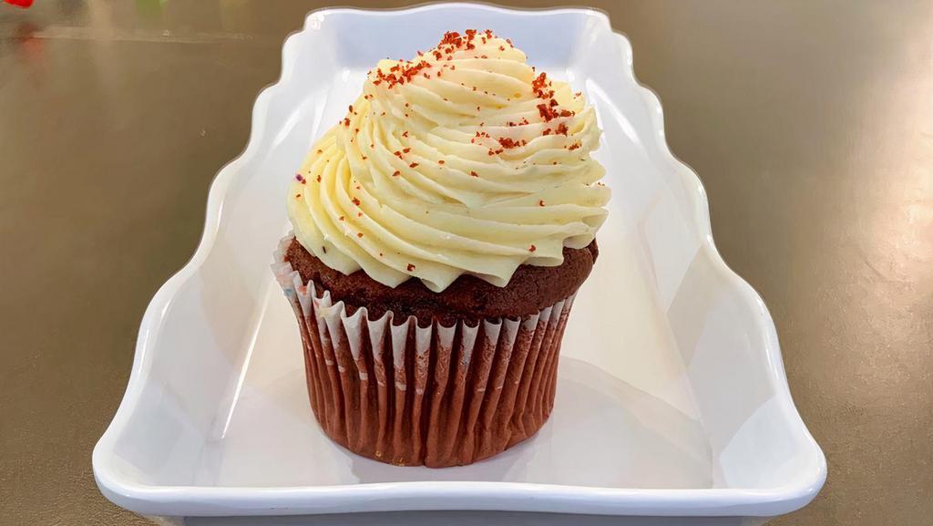 Red Velvet Cupcakes · Red Velvet Cupcake with Cream Cheese Icing.