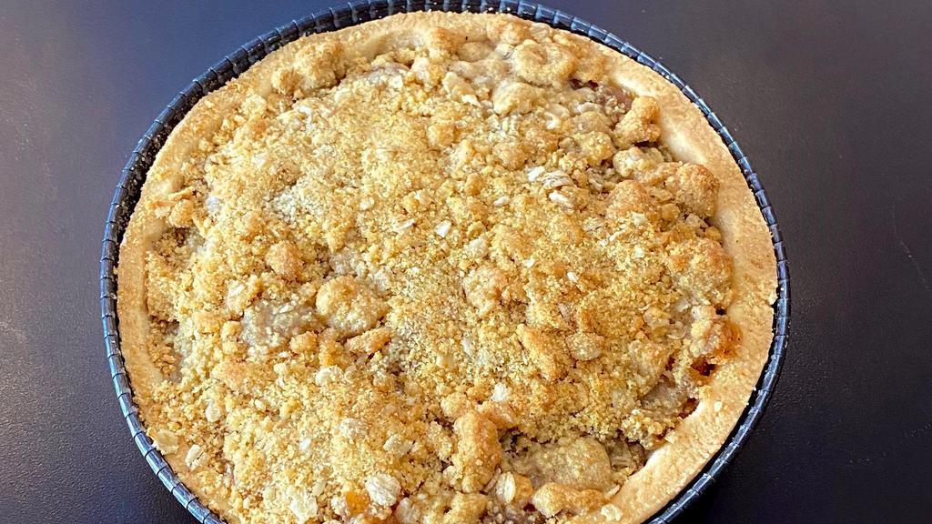 Caramel Apple Crumb · Caramelized apples in a cinnamon crust with oatmeal crumb topping.