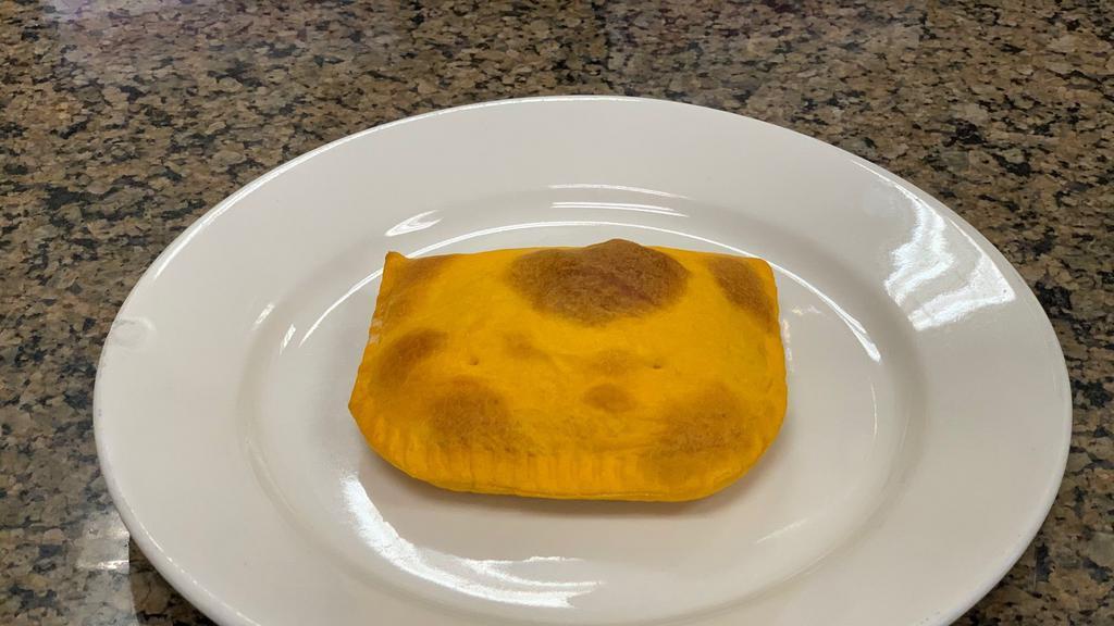 Beef Pattie · Mild spiced Jamaican beef patty. Add cheese for an additional charge.