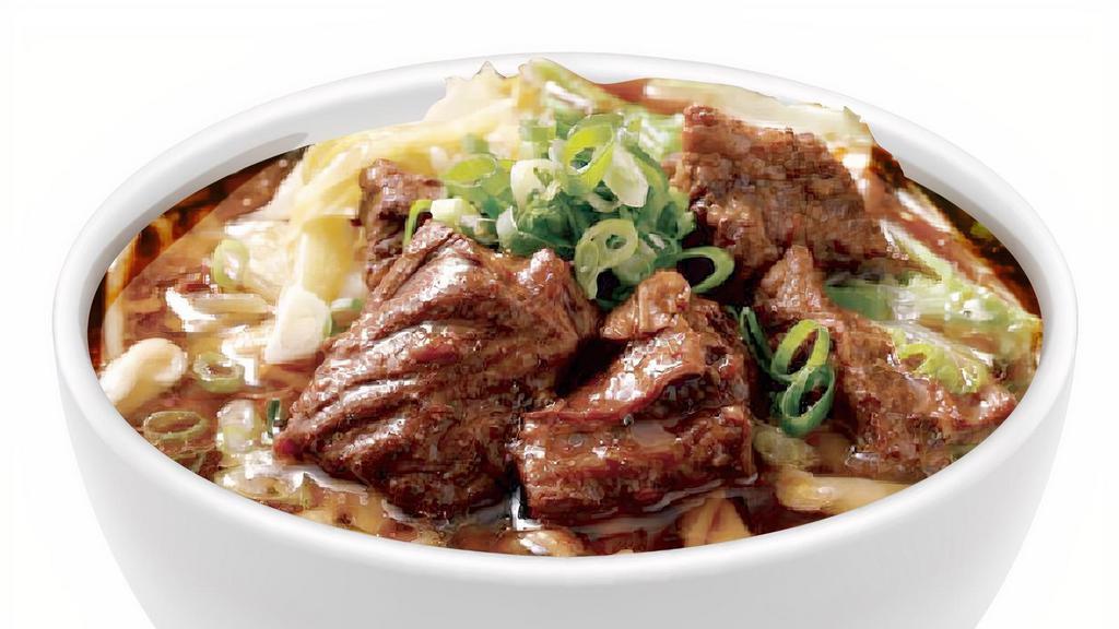 Spicy Beef Noodle Soup川味牛肉麵 · Szechuan style Beef noodle soup is a Taiwanese noodle soup made braised beef, beef broth, vegetables and Chinese noodles