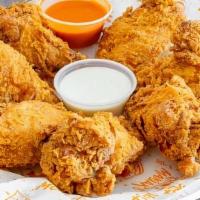 10 Breaded Wings · Made to order freshly breaded and fried Bone-in wings served with choice of dust and dipping...