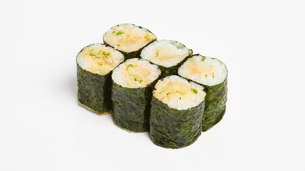 Spicy Yellowtail Roll · Spicy yellowtail with sushi rice wrapped in nori.