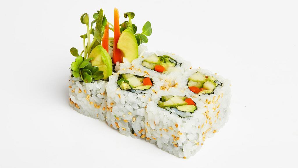 Vegetable Roll · Mixed vegetables with sushi rice wrapped in nori.