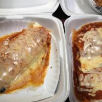 Chicken Burrito & 2 Beef Enchilada Combo · 