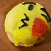 Emoji Berliner · Yeast filling donut with a delicious pastry cream and an emoji glaze cover.
