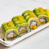 King Crab Special Roll · Alaska King Crab Meat, Mango, Cucumber Roll Topped w/ Avocado & Tobiko.