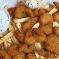 Fried Shrimp Dinner · Served with French fries and coleslaw & tartar sauce