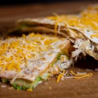 Quesadillas · Your choice of protein, cheese, lettuce, tomatoes, house sauce