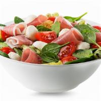 Chef'S Salad · Fresh salad made with slices of roast turkey, boiled ham, roast beef, Swiss cheese, American...