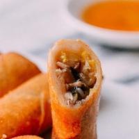 Fried Spring Roll · Fried veggie roll with orange sweet chili sauce