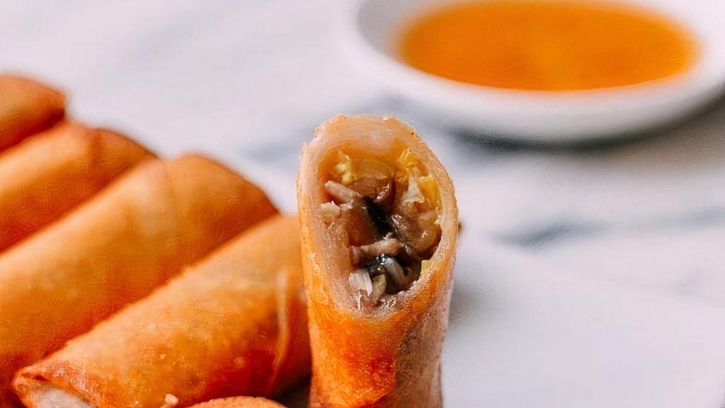 Fried Spring Roll · Fried veggie roll with orange sweet chili sauce