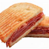 Hot Italian  Panini  · Our delicious panini bread toasted to perfection and made with provolone cheese, salami and ...