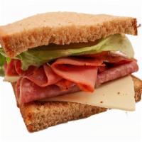 Half Italian Giant Deli Sandwich · Our Italian Giant Deli sandwich features freshly sliced premium salami and capicola piled hi...
