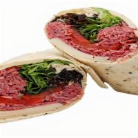 Roast Beef Wrap · Made with premium, freshly shaved roast beef. Your choice of a delicious wrap, and toppings....