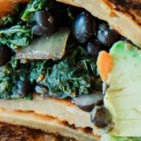 Burrito · Beans, yam, greens,  avocado, salsa in a wheat  or red lentil tortilla.