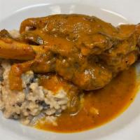 Thursday - Jarret Dagneau · Braised Lamb Shank  served with mushroom risotto. Lamb jus (AVAILABLE ON THURSDAYS ONLY!)