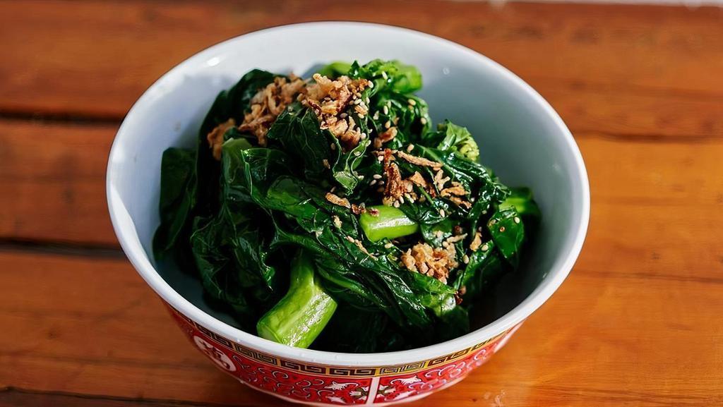 Chinese Broccoli Platter, Served With Oyster Sauce (V)(Gf) · Seasonal fresh Chinese broccoli blanched and served with oyster sauce. Serves 10.