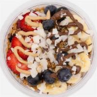 Acai Bowl · acai blend with any 4 toppings