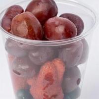 Grab & Go Fruit Cup · 8 oz cup of strawberries, grapes and blueberries