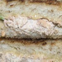 Tuna Melt · Solid white albacore tuna salad with New York State white cheddar cheese on thick sliced Orw...