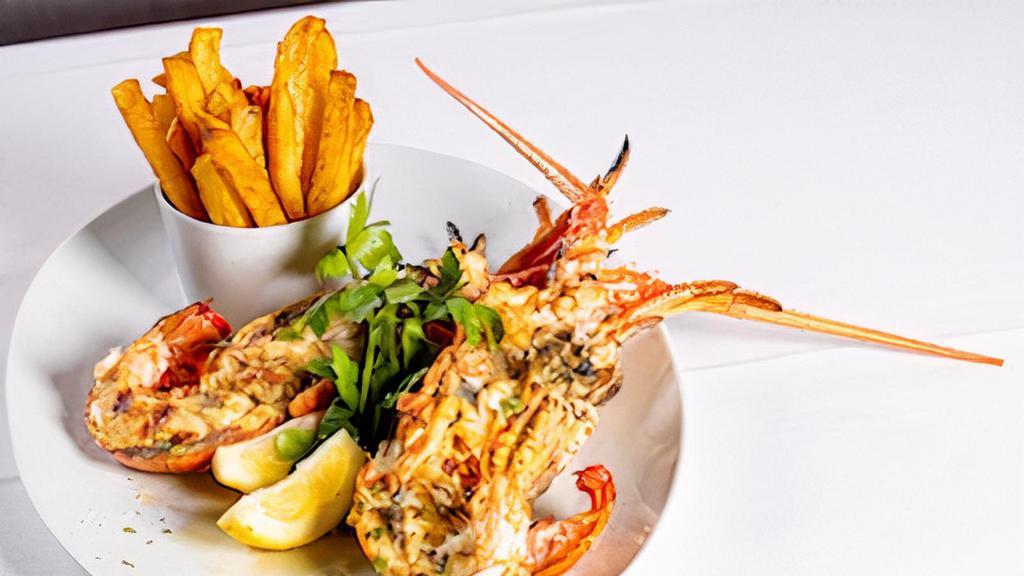 Lobster · Served with hand-cut Greek fried potatoes, drawn butter