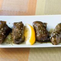 Grape Leaves · Stuffed with rice and dill.