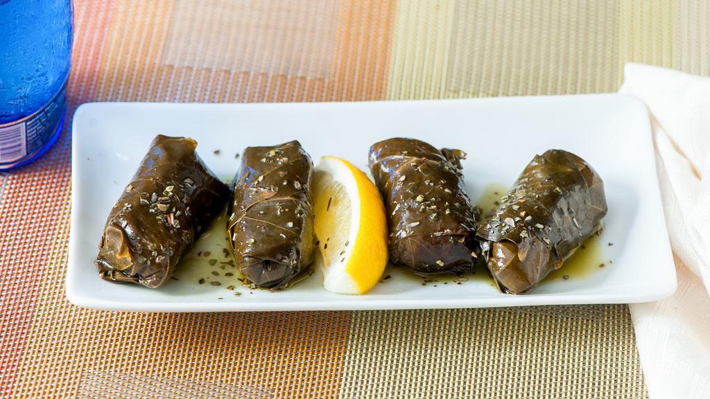 Grape Leaves · Stuffed with rice and dill.