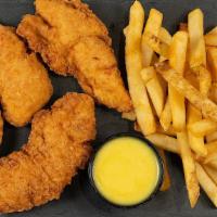 Tenders Meal · Grilled or Crispy Chicken Breast served with 1 Side, Pita Bread & House-made Honey Mustard o...