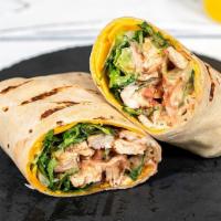 Buffalo Or Bbq Chicken Wrap  · Grilled or Crispy Chicken, glazed in buffalo or bbq sauce, cheddar cheese, lettuce, tomato &...