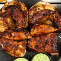 8Pc Chicken Family Meal  · All-Natural whole flame-grilled chicken deeply citrus marinated served with 2 regular sides,...