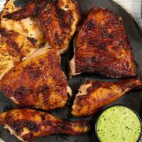 6Pc Chicken Family Meal  · All-Natural flame-grilled chicken deeply citrus marinated served with 2 regular sides, 1 pit...