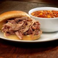 Specialty Soup & Sandwich · A cup of one of our specialty soups, choice of a Pulled Pork Sammy or Grilled Chicken Sandwi...