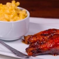 Kid'S 1/4 Bbq Chicken · Sweet BBQ sauce chicken. Served with your choice of a side and beverage.