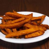 Sweet Potato Fries · Fresh fries to order Sweet Potato Fries. Upgrade to Family or Large. Family feed 6-8, Large ...