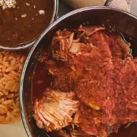 Tinga De Pollo · Gluten-Free. 
free range shredded chicken, chipotle peppers, Mexican spices, tomatoes, rice,...