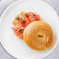 Supernova And Cream Cheese Bagel · Get a wholesome toasted bagel with nova and cream cheese.Get a wholesome toasted bagel with ...