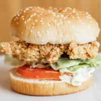 Chicken Burger原味鸡腿堡 · Boneless  fried chicken.