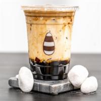 Coffee Bomb · Signature Brown sugar boba milk  with coffee foam and coffee jelly(no tea,Boba included)