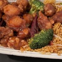 General Tso'S Chicken Combo Plate · Hot and spicy.