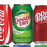 Soda · Coke, Pepsi, Sprite, Ginger Ale, Dr. Pepper, Iced Tea. 2LT only available in Coke and Pepsi.