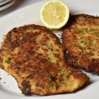 Chicken Cutlet · Breaded Thin Pounded Chicken - Pan-Fried to a Crispy Golden Brown - Feeds 2-4