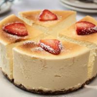 Italian Cheesecake (For 4) · Our Homemade Italian Cheese Cake with Creamy Ricotta above a Marble Chocolate Pound Cake Cru...