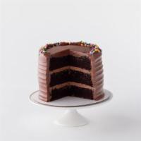 Chocolate Cake (6 Inch) · PACKAGE DETAILS

Three layers of super-rich chocolate cake and silky chocolate buttercream m...