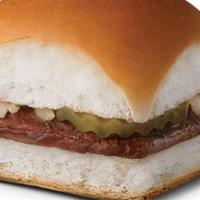 The Original Slider With Ketchup® · Our Original Slider, made with 100% beef, steam grilled on a bed of onions and served on a s...