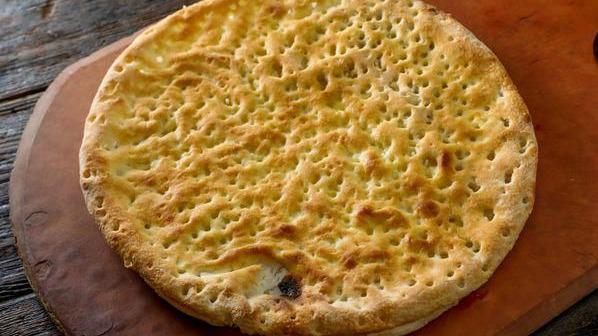 Focaccia Robiola · Focaccia filled with robiola cheese and black truffle