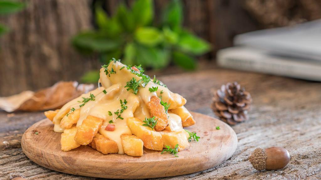 Cheese Fries · Creamy cheese fries.