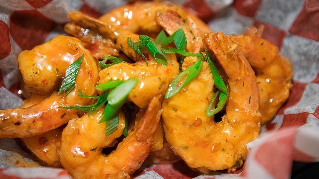 6 Pc Sticky Soul Shrimp · Sticky sweet shrimp, lightly breaded and tossed in our sweet. n' spicy cream sauce.